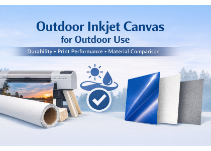 Outdoor Inkjet Canvas for Outdoor Use: Durability, Print Performance & Material Comparison