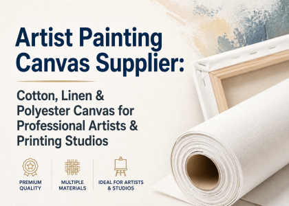 Artist Painting Canvas Supplier: Cotton, Linen & Polyester Canvas for Professional Artists & Printing Studios