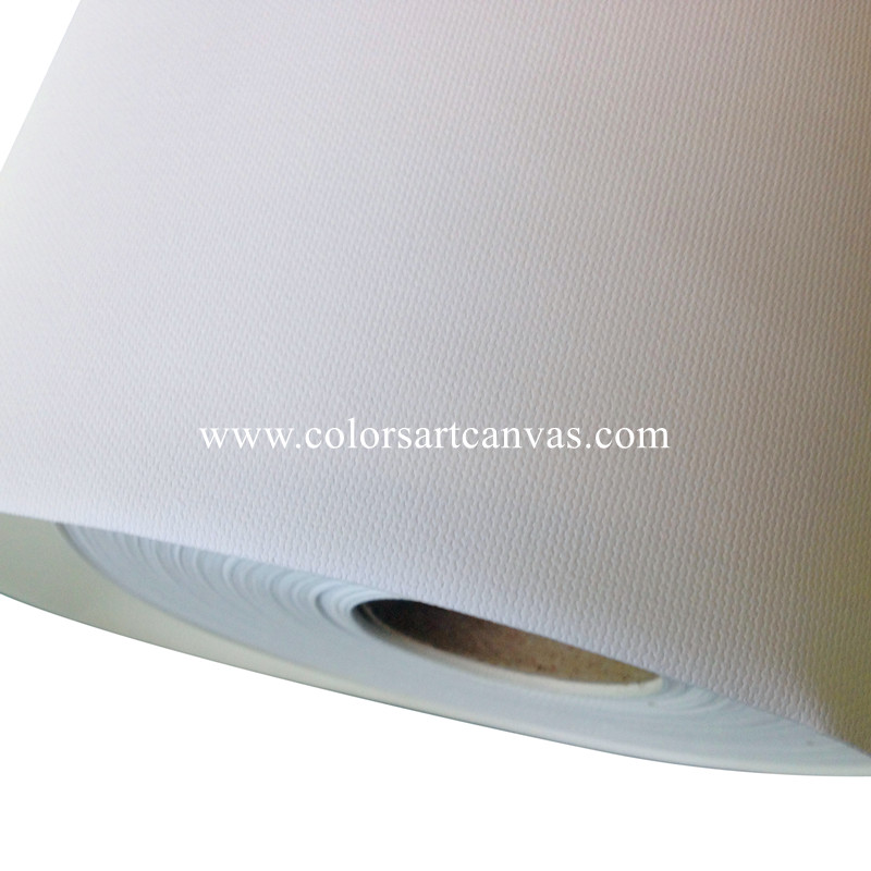 polycotton inkjet canvas texture showing balanced weave and print coating