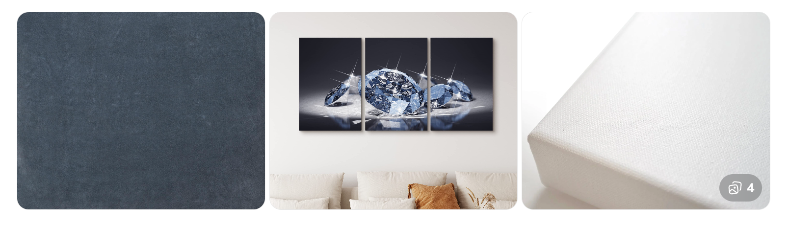 Matt canvas glossy canvas