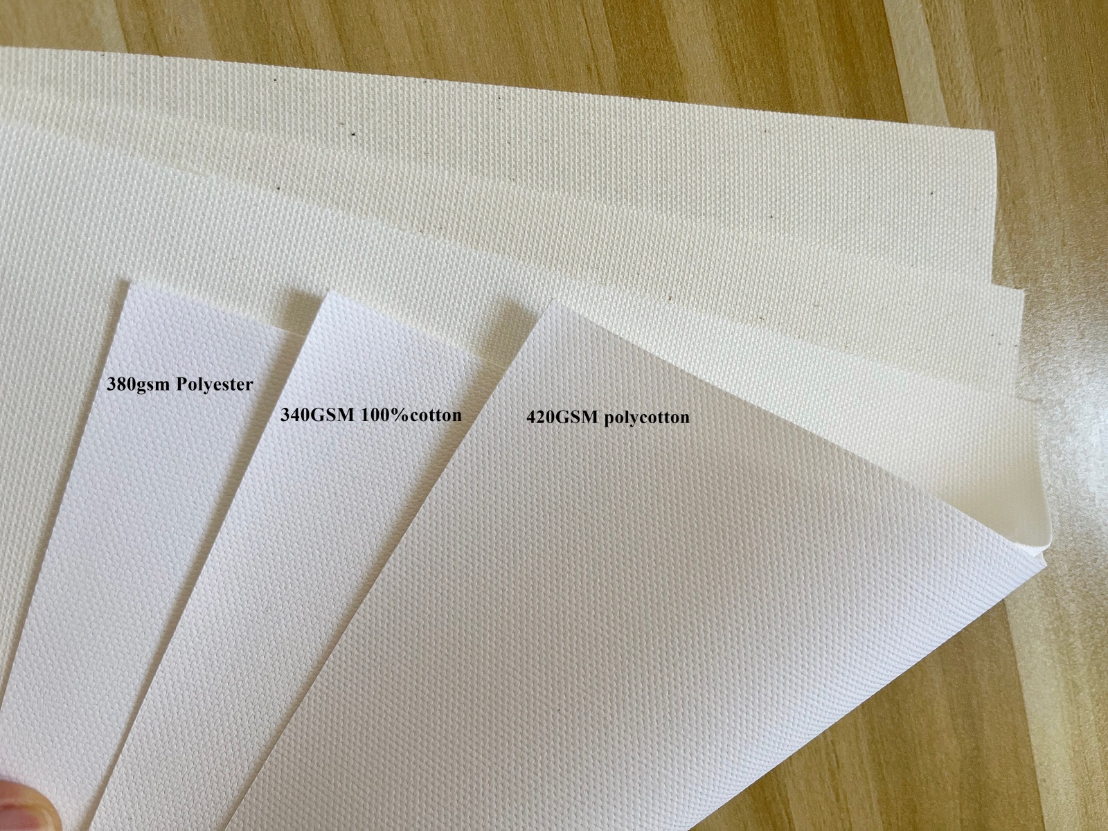 Comparison of 340gsm 380gsm and 400gsm professional inkjet canvas