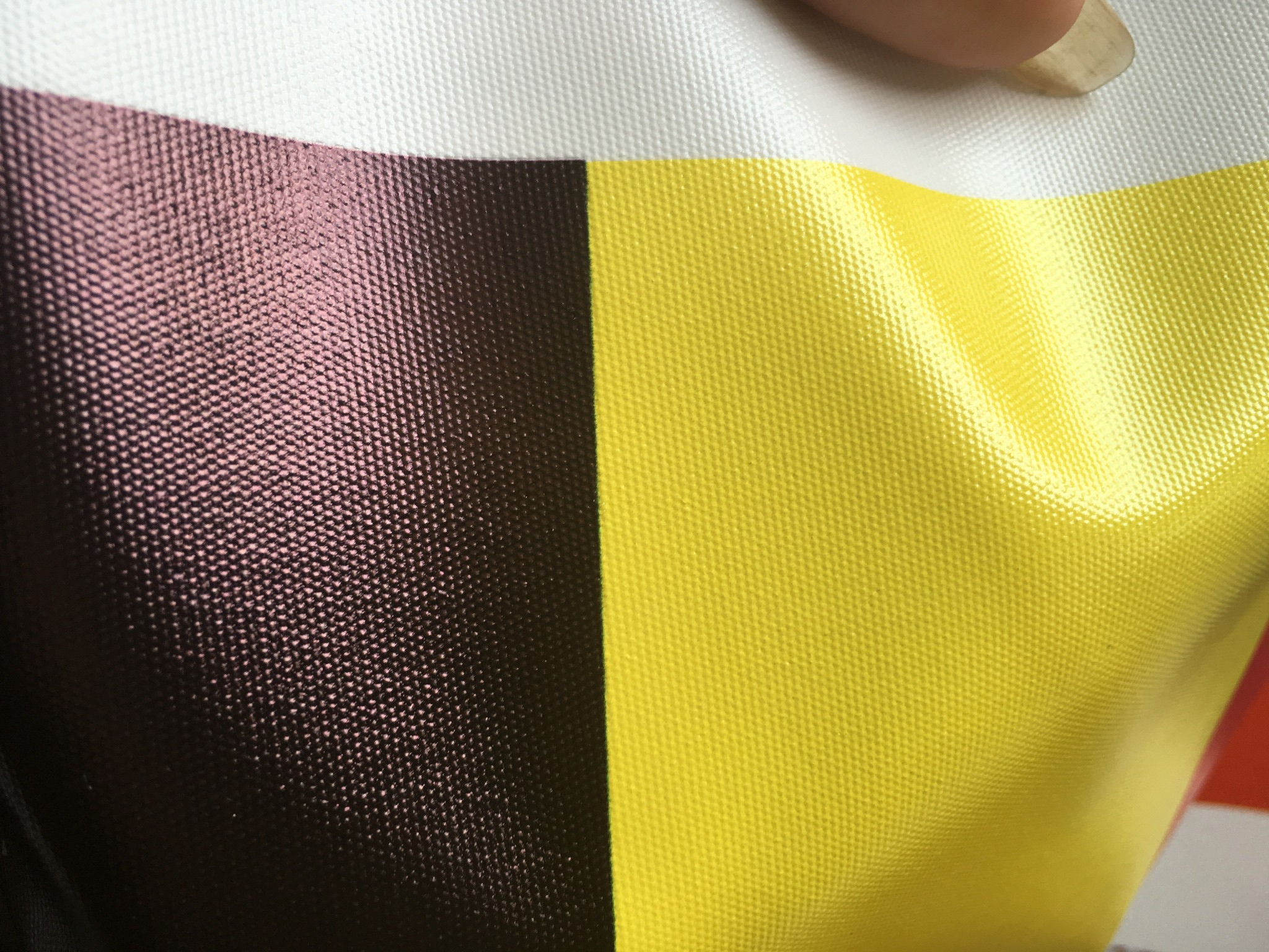 Latex printable canvas evaluated for print quality scratch resistance and surface performance