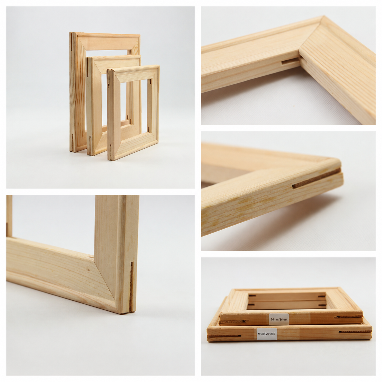 canvas wooden frame assembled 