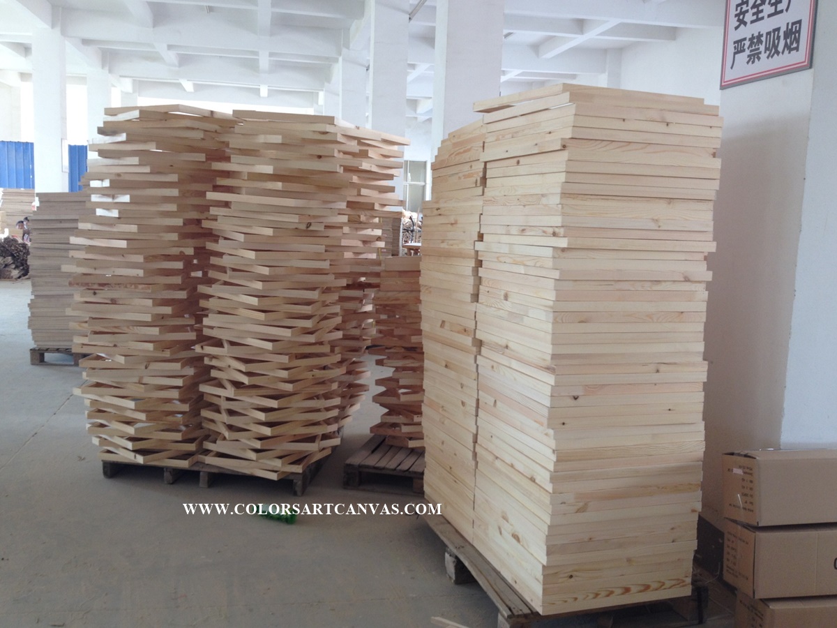 CR3828 wooden stretcher bar factory bulk production