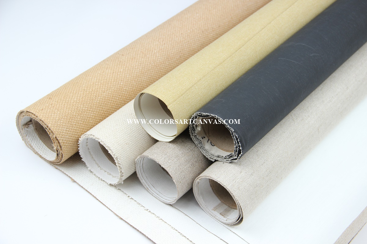 Artist canvas rolls in different materials, textures and surface options
