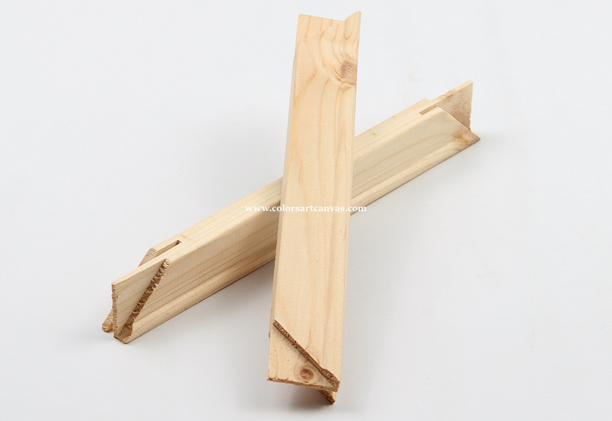 17mm &times; 30mm tenoned pine stretcher bar profile