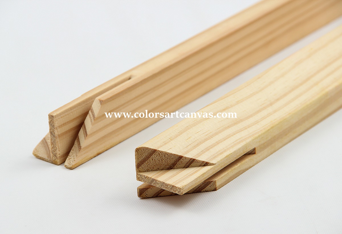 32mm x 32mm gallery wrap stretcher bar profile and end construction