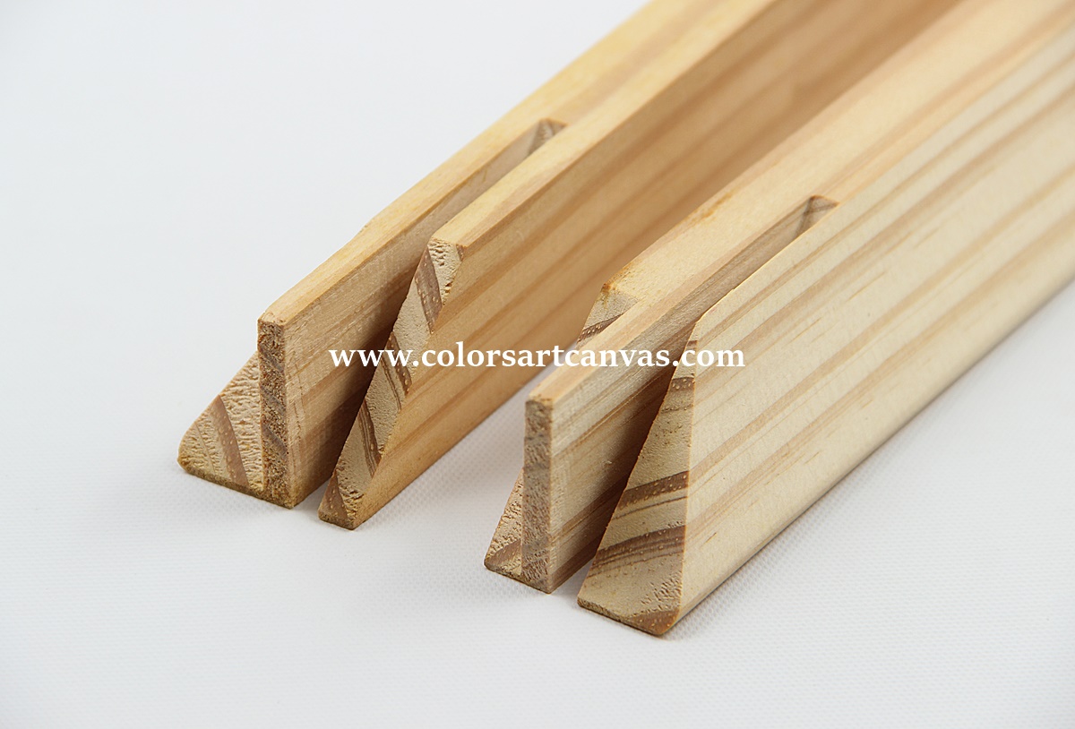 32mm x 32mm New Zealand Radiata pine sloped profile stretcher bars