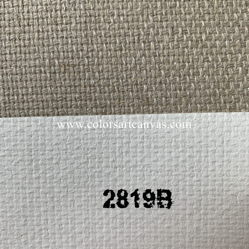 Triple Primed Artist Canvas Roll 2.2m Wide - Coarse Texture, cotton linen canvas , 570gsm， doubIe warp weave