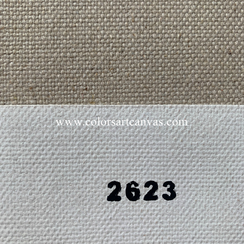 Triple Primed Artist Canvas Roll 2.8m Wide - Medium grain, cotton linen canvas , 460gsm