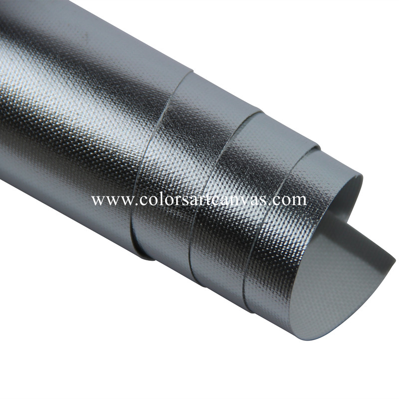 Silver Polyester Canvas Glossy for Inkjet Eco Solvent Printing