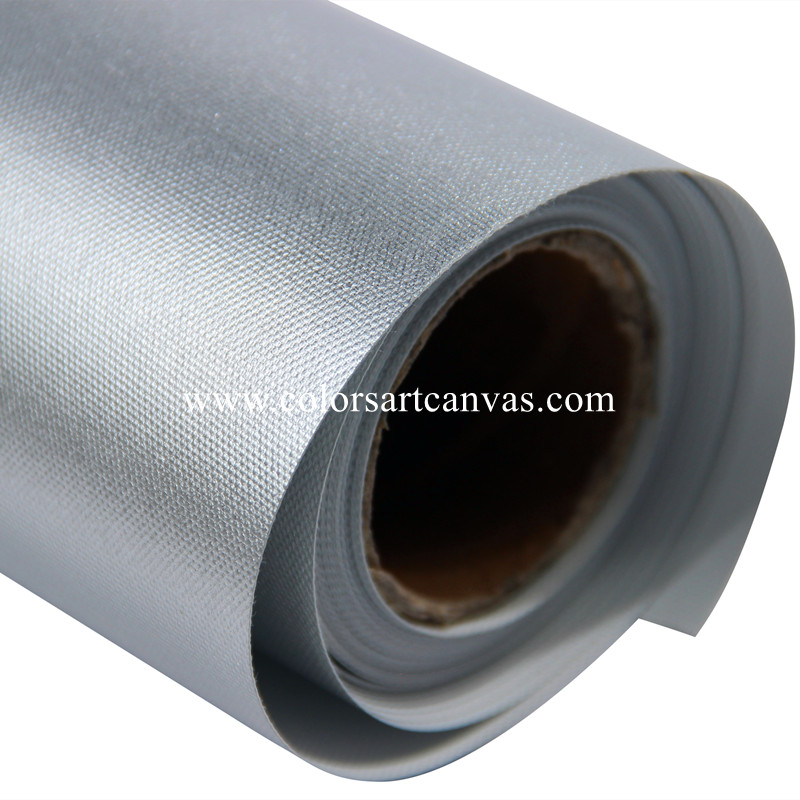 Eco solvent Metallic Silver Canvas Fabric