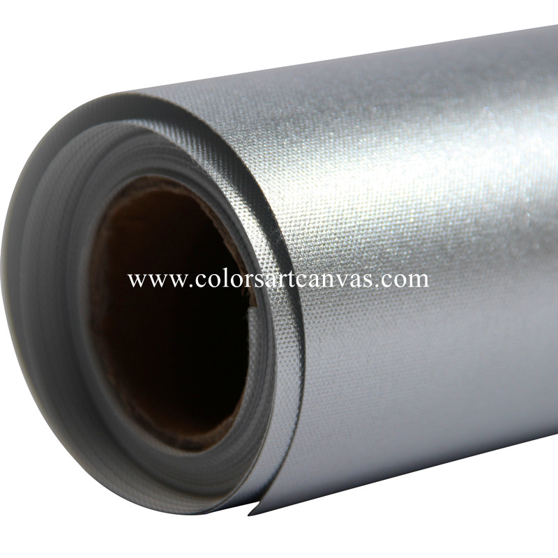 Silver metallic canvas/inkjet canvas roll/UV/Latex/Solvent Ink