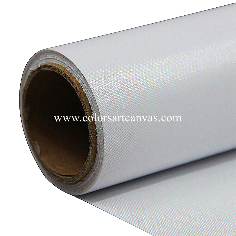 260gsm Waterproof Glossy Roll Inkjet Polyester Eco Solvent Art Canvas Fabric