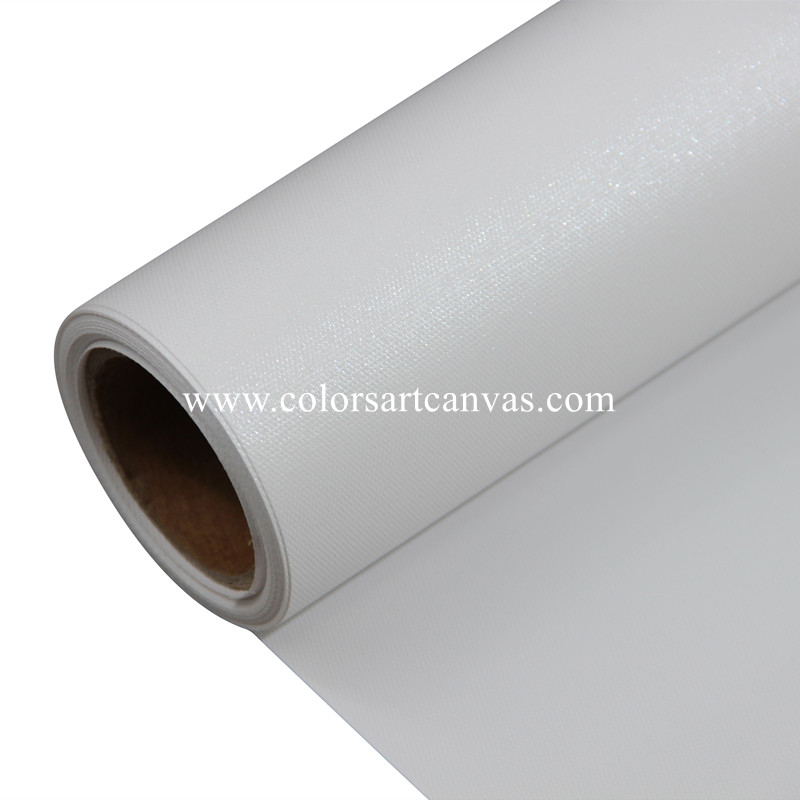 Scratch resistant white glossy eco solvent print polyester canvas 260g/sqm