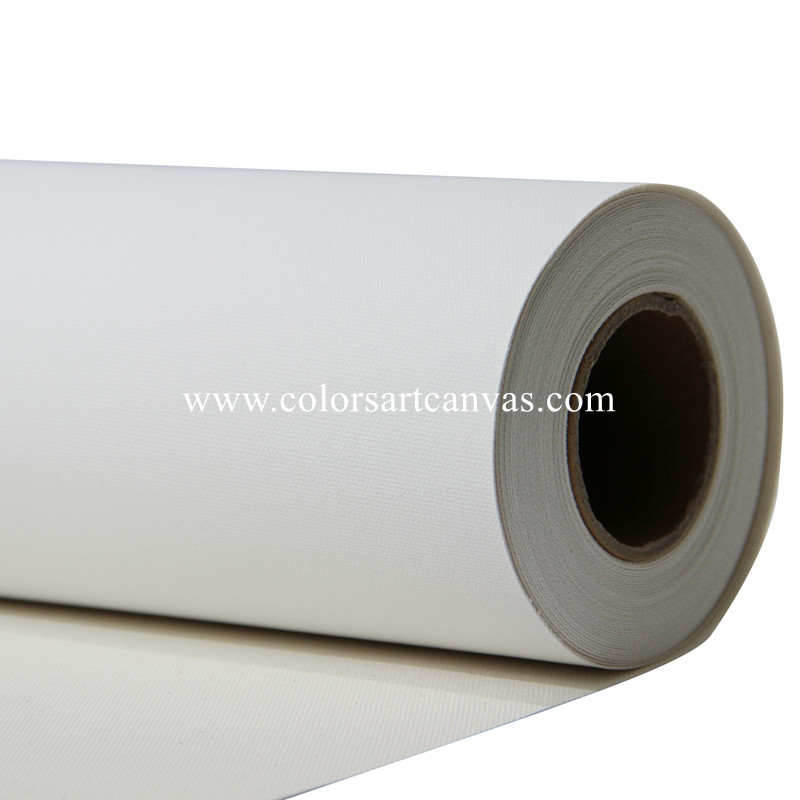 340gsm Matte waterproof Polycotton Canvas roll for pigment ink, UV ink, HP latex ink