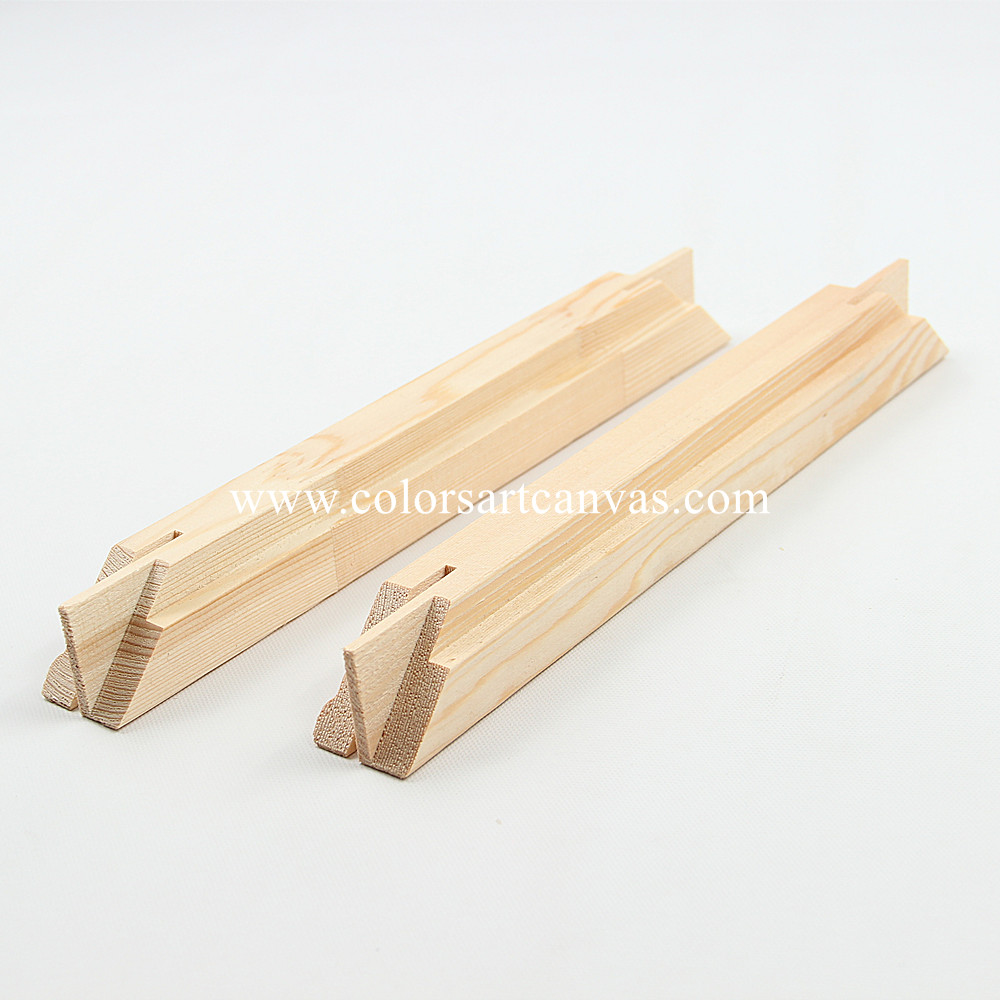 Stretcher bar for floater frames and gallery wraps