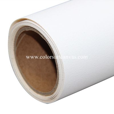 Premium Grade 380g/m2 matte 100% cotton inkjet canvas , yellow backside