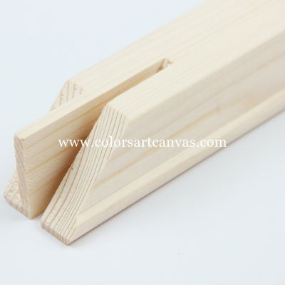Gallery stretcher bars for canvas frames