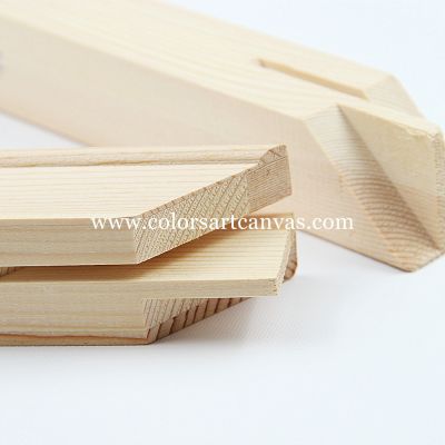 Stretcher bars for stretching artist canvas