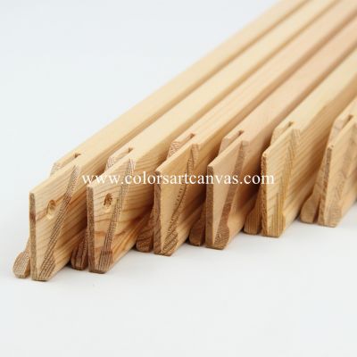 Canvas wrap on wood stretcher bars with 0.75 inch 