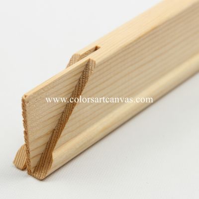 Wholesale customized gallery canvas wood stretcher bars frame with pine wood