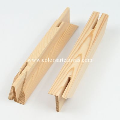 Finger spliced, kiln-dried pine gallery stretcher bars