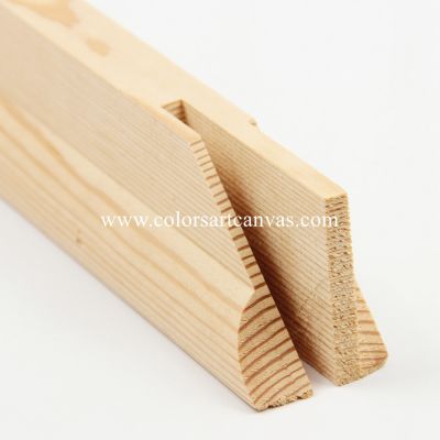 Large canvas stretcher bars with tongue and groove