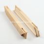 Pine stretcher bars in 16mm with ink and canvas
