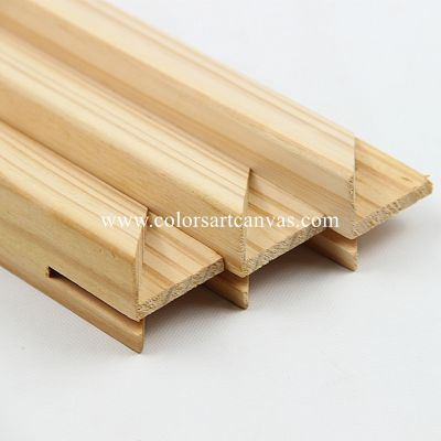 32mm deepth×32mm width beveled shape pine stretcher bars knot free