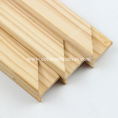 1.25 inch deepth×1.25 width beveled shape pine stretcher bars knot free