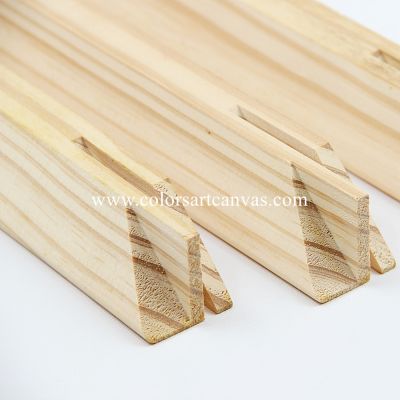 1-1/4 inch deepth×1-1/4 width beveled shape pine stretcher bars 