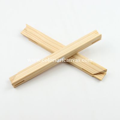 Pine wood Heavy Duty Stretcher Bars with open-ended mortice and tenon corners 