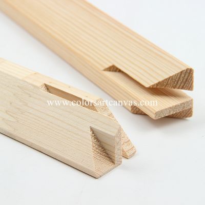 Pine wood Stretcher bars with tongue-and-groove