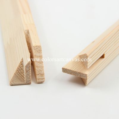 35mm×35mm Pine wood Stretcher bars with tongue-and-groove