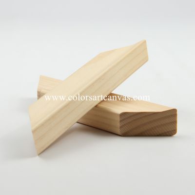 Pine wood stretcher bars with 45o bevel