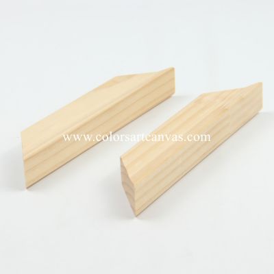 Pine wood stretcher bars with metrid corner