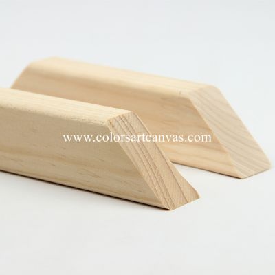 Canvas stretcher bars mitred corner framed art