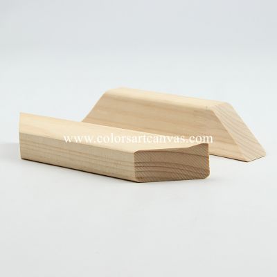 Canvas stretcher bars with metrid corner