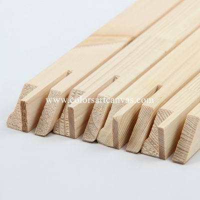 Artist pine stretcher bars for custom stretched canvas