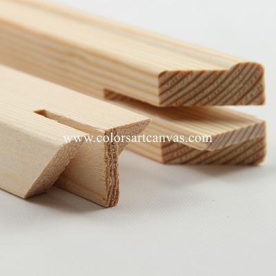 Pre-stretched canvases mounted on tongue and groove stretcher bars